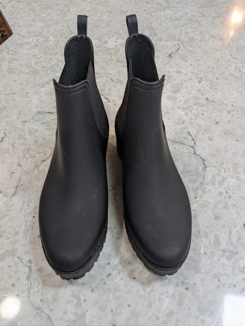 Jeffrey Campbell Raindrop Chelsea Boot Chunky Matte Black 9